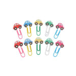 10 Sets Cartoon Pattern Paper Clip Bookmarks