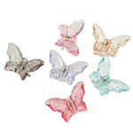 6Pcs Butterfly Wave Hair Claw Clips