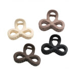 4PCS Bow Decor Thick Shark Hair Claw Clips