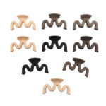 8PCS Matte wave hairpin