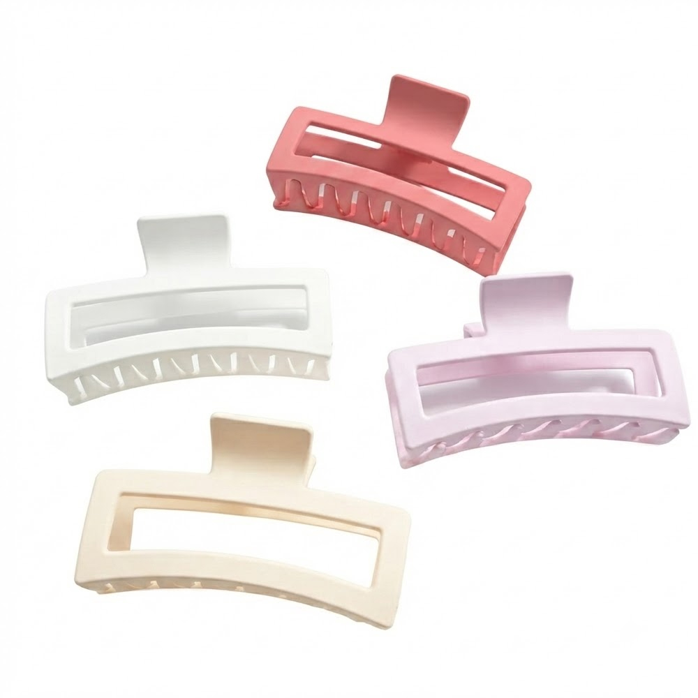 2 4PCS Matte Large Shark Hair Clips - Image 1