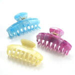 6Pcs Marble Shark Hair Claw Clips