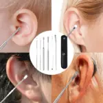 6PCS Ear Wax Removal Kit with Leather Case - Image 5