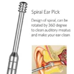 6PCS Ear Wax Removal Kit with Leather Case - Image 4