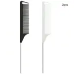 2PCS Steel Pin Carbon Fiber Mouse Tail Combs - Image 3
