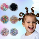 2PCS colorful elastic hair ties - Image 4