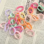 2PCS colorful elastic hair ties - Image 5
