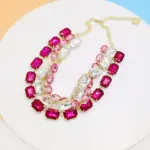 Boho Rhinestone Jewelry Set - Image 5
