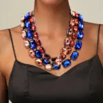 Boho Rhinestone Jewelry Set - Image 2