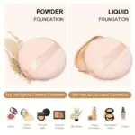 6PCS Dual-Use Makeup Sponge Powder Puff Set - Image 3