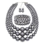 4PCS Layered Imitation Pearl Necklace Set - Image 5