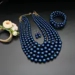 4PCS Multi Layer Faux Pearl Jewelry Set - Image 2
