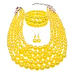 4PCS Multi Layer Faux Pearl Jewelry Set - Image 8