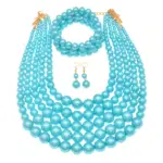 4PCS Multi Layer Faux Pearl Jewelry Set - Image 4