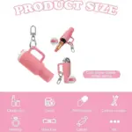 Mini Cup Lipstick Storage Keychain Pendant - Image 2