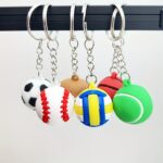 2/6PCS Multi Sports Fan Key Chain Pendants - Image 8