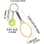 2/6PCS Multi Sports Fan Key Chain Pendants - Image 9