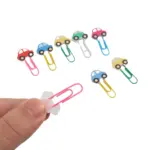 10 Sets Cartoon Pattern Paper Clip Bookmarks - Image 4
