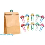 10 Sets Cartoon Pattern Paper Clip Bookmarks - Image 2