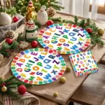 133Pcs Rainbow Letter Party Supplies Kit - Image 2