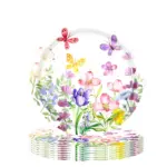 133Pcs Butterfly Flower Party Tableware Set - Image 8