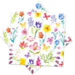 133Pcs Butterfly Flower Party Tableware Set - Image 5