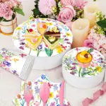 133Pcs Butterfly Flower Party Tableware Set - Image 2