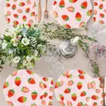 Strawberry Party Disposable Tableware Set - Image 6