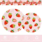 Strawberry Party Disposable Tableware Set - Image 5
