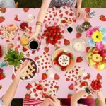 Strawberry Party Disposable Tableware Set - Image 2