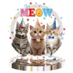133PCS Cat Party Tableware Set - Image 6