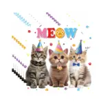 133PCS Cat Party Tableware Set - Image 5
