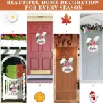 Easter Bunny Wooden Flower Hanging Ornament - Image 4