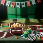133Pcs Football Party Tableware Set - Image 2