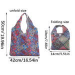 Ethnic Print Foldable Eco Shopping Bag - Image 8