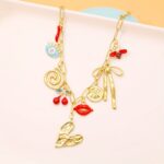 1PCS Artistic Heart Lip Pendant Necklace - Image 4