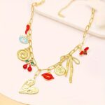 1PCS Artistic Heart Lip Pendant Necklace - Image 3