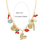 1PCS Artistic Heart Lip Pendant Necklace - Image 5