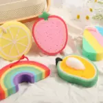 Rainbow Fruit Cleaning Sponge - Image 3