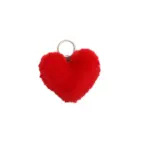 4PCS 1 set of plush heart-shaped keychain - Image 8