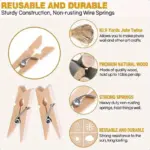 Decorative Wooden Craft Clips - Image 4