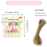 Decorative Wooden Craft Clips - Image 7