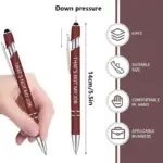 A set of 10 multi-color inspirational ballpoint pens in various colors - Image 6