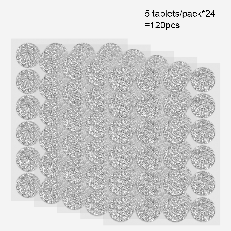 Sheets of silver round glitter adhesive stickers for handmade journal, holiday DIY decorative crafting projects
