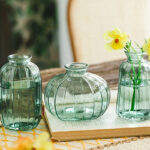 3PCS A set of artistic glass flower vases - Image 4