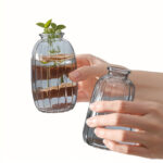 3PCS A set of artistic glass flower vases - Image 6
