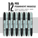 12PCS Black permanent marker set - Image 6