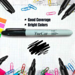 12PCS Black permanent marker set - Image 2