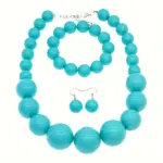 Elegant Acrylic Beaded Jewelry Set for Women - Image 4