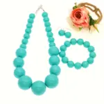 Elegant Acrylic Beaded Jewelry Set for Women - Image 2